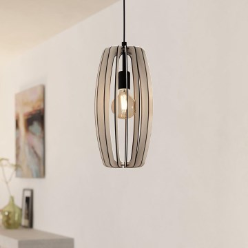 Eglo - Ljuskrona med upphängningsrem 1xE27/40W/230V grädde