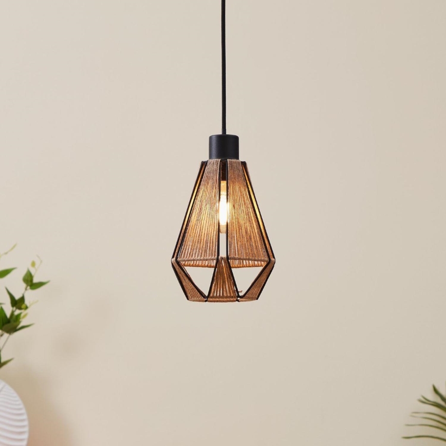 Eglo - Ljuskrona med upphängningsrem 1xE27/40W/230V