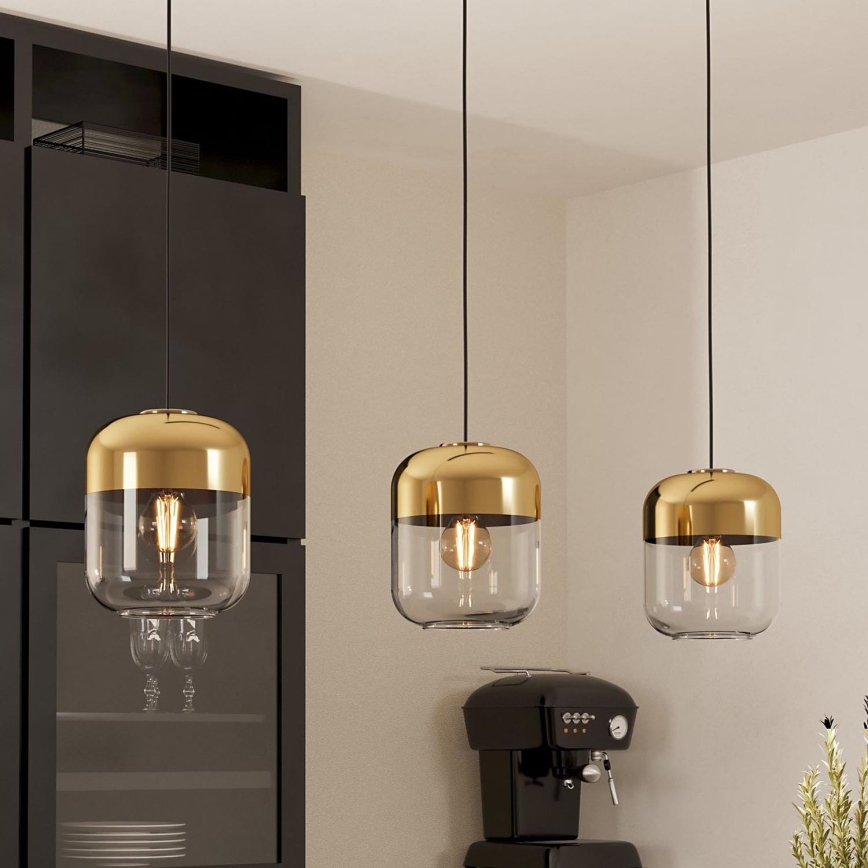 Eglo - Ljuskrona med upphängningsrem 3xE27/40W/230V