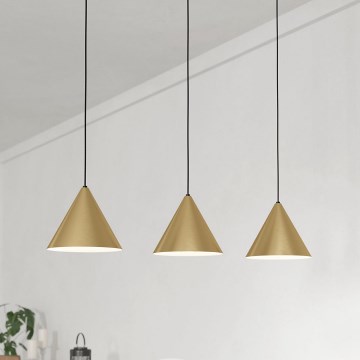 Eglo - Ljuskrona med upphängningsrem 3xE27/40W/230V