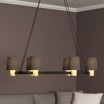 Eglo - Ljuskrona med upphängningsrem 6xE27/40W/230V