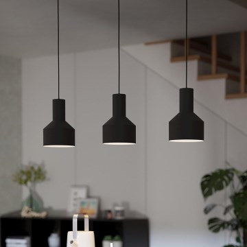Eglo - Ljusskrona med upphängningsrem  3xE27/40W/230V