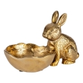 Eglo - Metalldekoration 12x20 cm hare med skål/guld