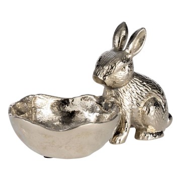 Eglo - Metalldekoration 12x20 cm hare med skål/skinande krom
