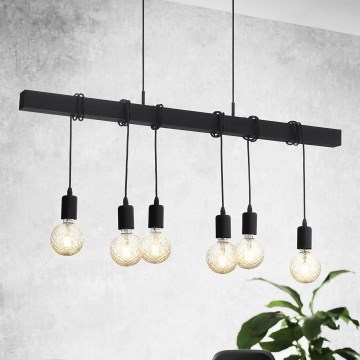 Eglo - Pendellampa  TOWNSHEND 6xE27/60W/230V