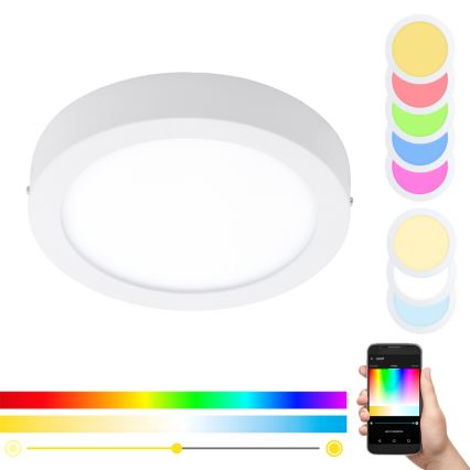 Eglo - RGBW Dimbar taklampa FUEVA-C LED/21W/230V