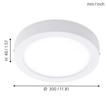 Eglo - RGBW Dimbar taklampa FUEVA-C LED/21W/230V