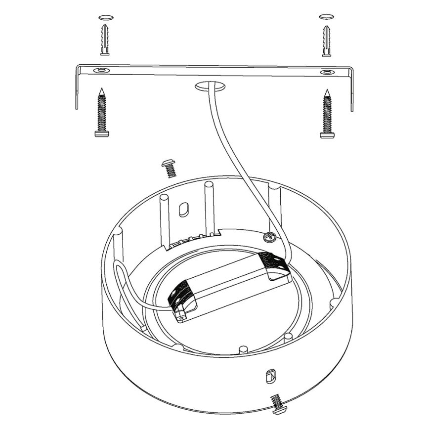 Eglo - RGBW Dimbar taklampa FUEVA-C LED/21W/230V