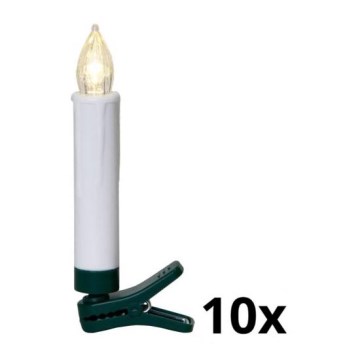 Eglo - SET 10x LED belysning för julgran 1xLED/0,06W/1xAAA