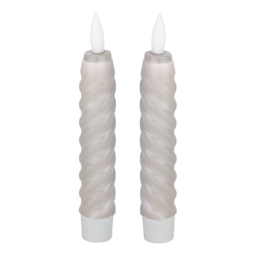 Eglo - SET 2x LED ljus LED/1xAAA 15 cm grå