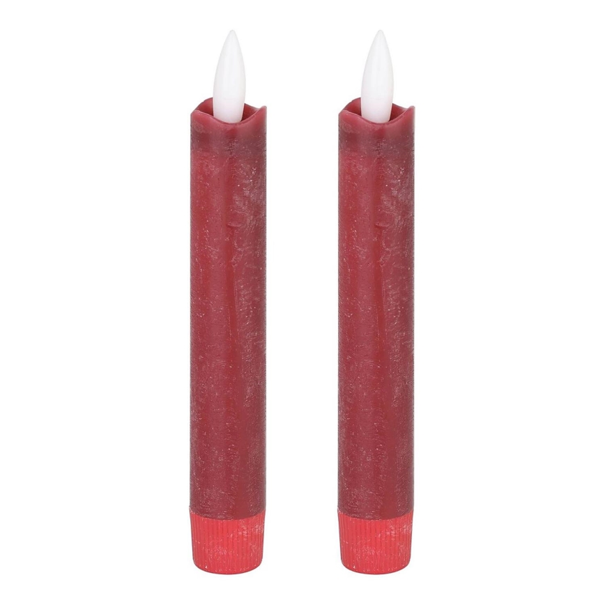 Eglo - SET 2x LED ljus LED/1xAAA 15 cm röd