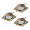 Eglo - SET 3x LED Hängande Takbelysning PENETO 3xGU10-LED/5W/230V