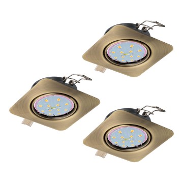 Eglo - SET 3x LED Hängande Takbelysning PENETO 3xGU10-LED/5W/230V