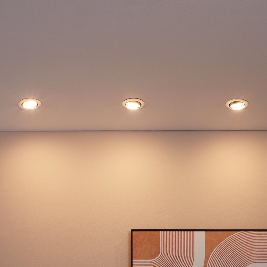Eglo - SET 3x LED Infälld belysning PENETO 3xGU10-LED/5W/230V