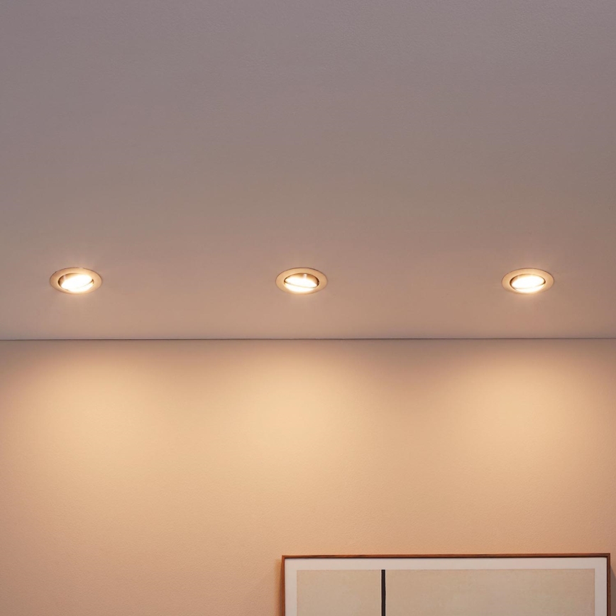 Eglo - SET 3x LED Infälld belysning PENETO 3xGU10-LED/5W/230V