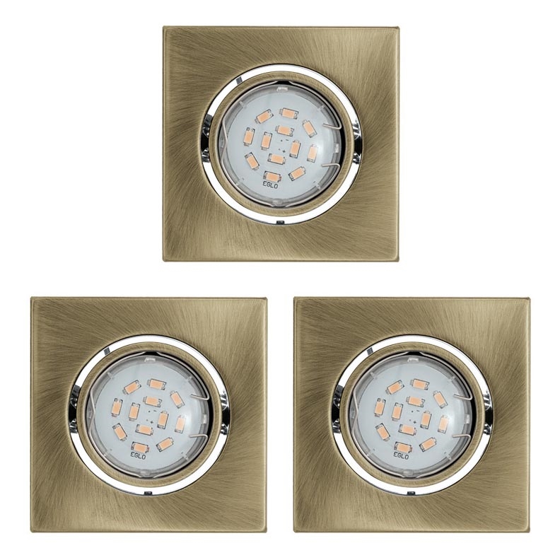 Eglo - SET 3x LED infälld spotlight IGOA 3xGU10/5W/230V