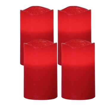 Eglo - SET 4x LED Juldekoration 1xLED/0,066W/3xAAA röd