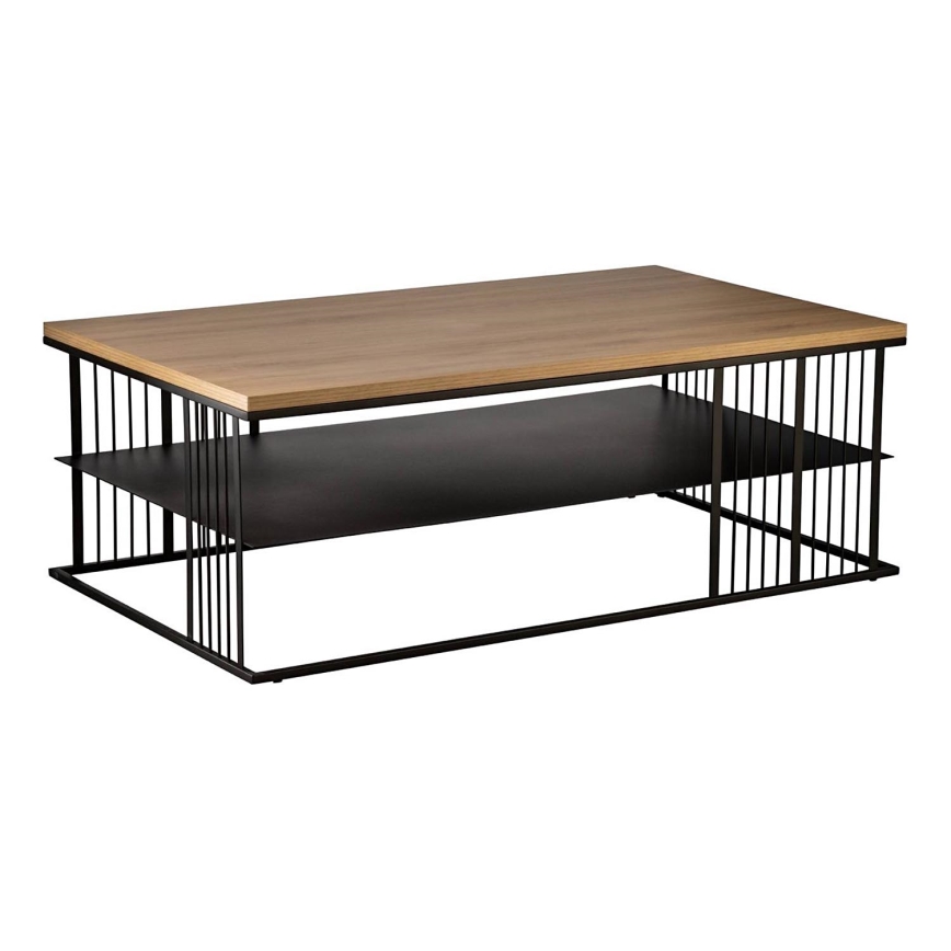 Eglo - Soffbord 36x100 cm brun/svart - FSC certifierade