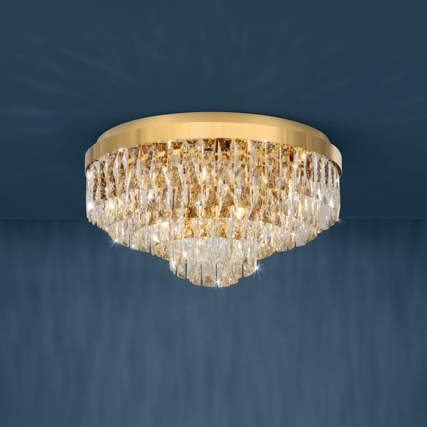 Eglo - Takbelysning 11xE14/40W/230V guld