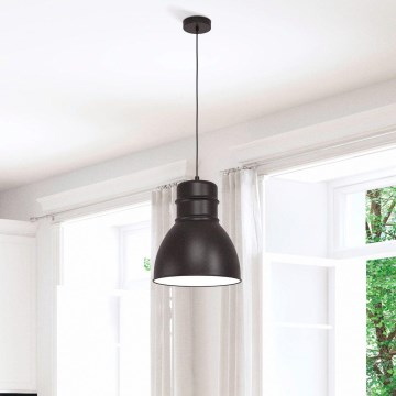 Eglo - Takkkrona på ett snöre 1xE27/60W/230V svart