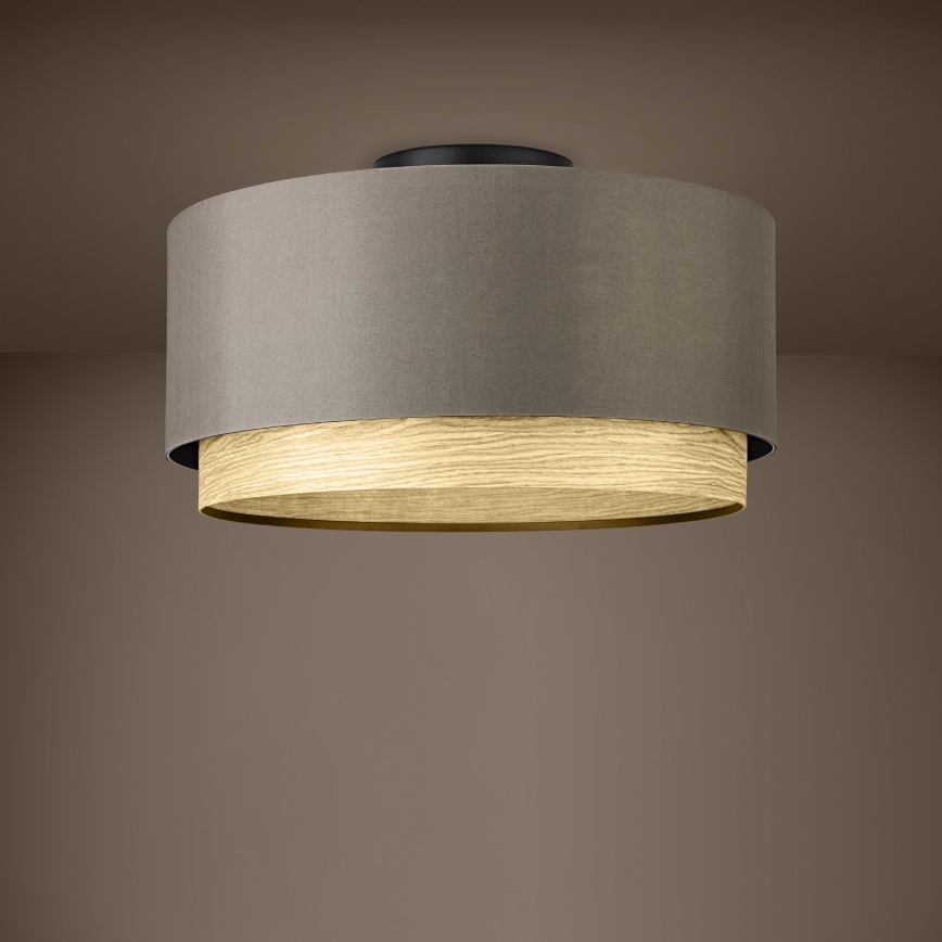 Eglo - Taklampa 1xE27/40W/230V brun