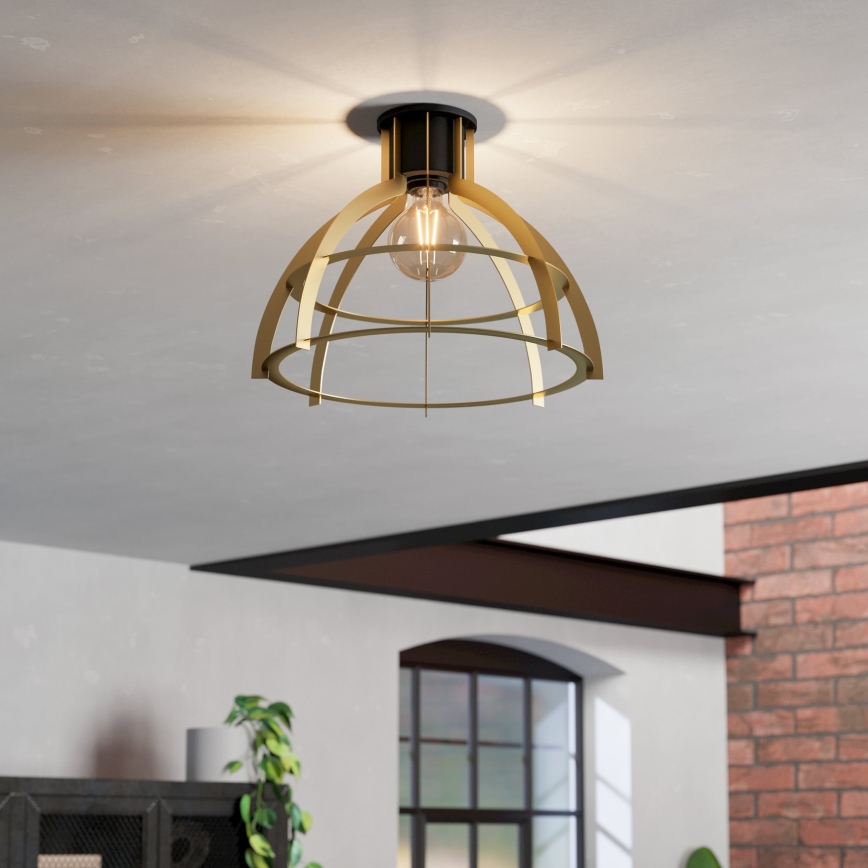 Eglo - Taklampa 1xE27/40W/230V guld