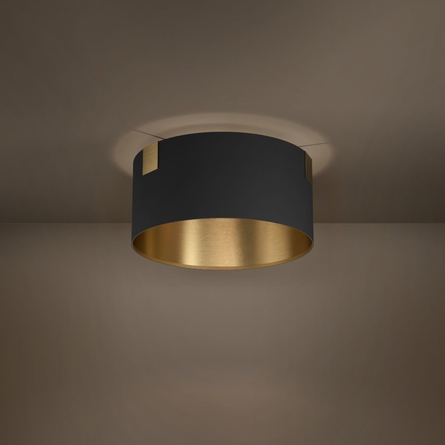 Eglo - Taklampa 1xE27/40W/230V svart/guld