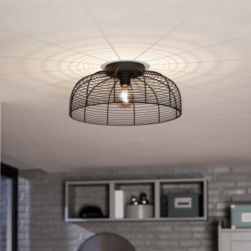 Eglo - Taklampa 1xE27/40W/230V svart
