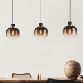 Eglo - Taklampa 3xE27/40W/230V brun