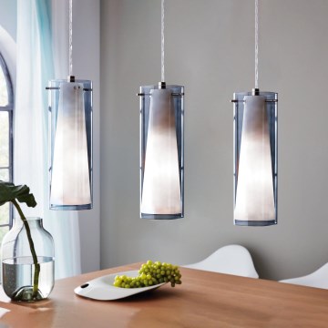 EGLO - Taklampa 3xE27/60W rökfärgad