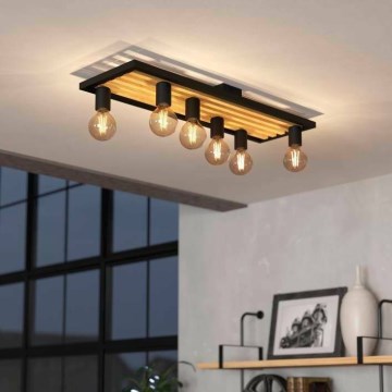 Eglo - Taklampa 6xE27/40W/230V