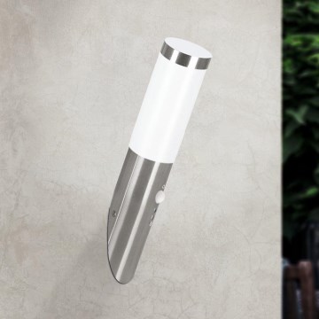 EGLO - Utomhus sensorvägglampa 1xE27/15W IP44
