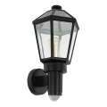 Eglo - Utomhus vägglampa med sensor 1xE27/28W/230V IP44