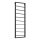 Eglo - Vägg wine rack 120x42 cm svart