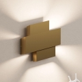 Eglo - Vägglampa 1xE27/40W/230V guld