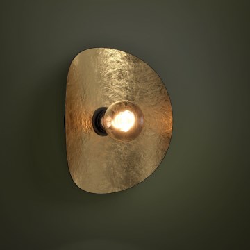 Eglo - Vägglampa 1xE27/40W/230V svart/guld