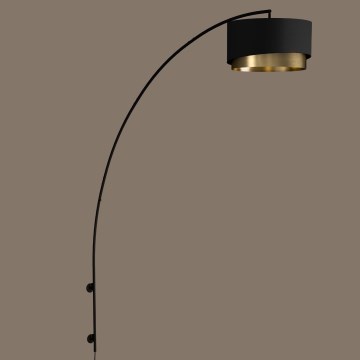 Eglo - Vägglampa 1xE27/40W/230V svart/guld