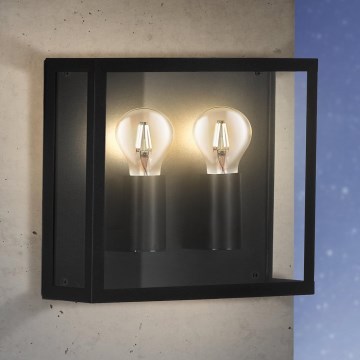 Eglo - Vägglampa för utomhusbruk 2xE27/40W/230V IP44