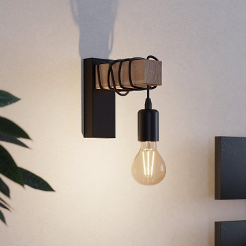 Eglo - Vägglampa TOWNSHEND 1xE27/10W/230V - FSC certifierade