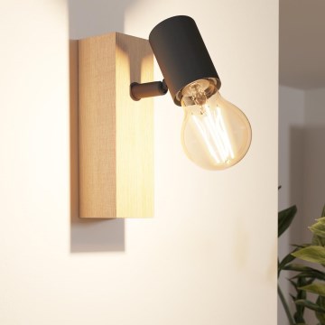Eglo - Väggspotlight TOWNSHEND 1xE27/10W/230V - FSC certifierade