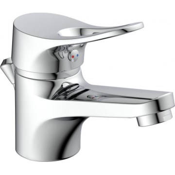 Eisl NI075VECR - Tvättställsblandare + bottenventil med bräddavlopp VERONA, blank krom