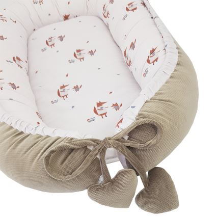 EKO - Cotton baby nest FOX 90x60 cm