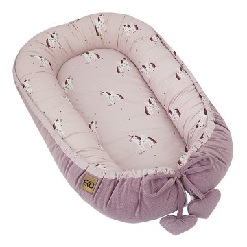 EKO - Cotton baby nest UNICORN 90x60 cm