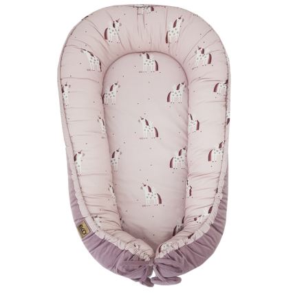 EKO - Cotton baby nest UNICORN 90x60 cm