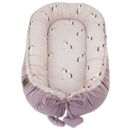 EKO - Cotton baby nest UNICORN 90x60 cm
