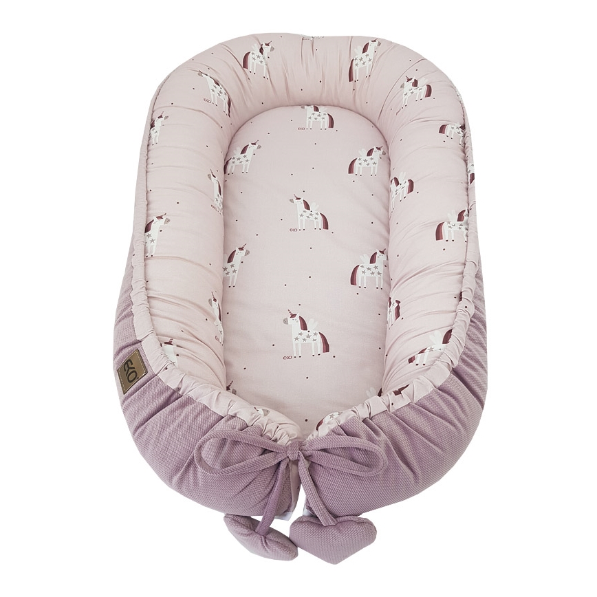 EKO - Cotton baby nest UNICORN 90x60 cm