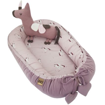 EKO - Cotton baby nest UNICORN 90x60 cm