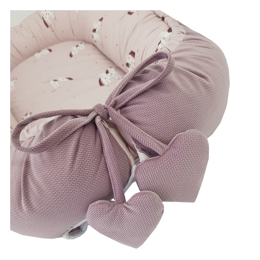 EKO - Cotton baby nest UNICORN 90x60 cm
