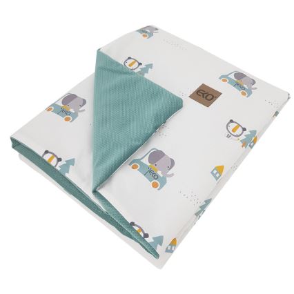 EKO - Cotton blanket CARS 100x80 cm