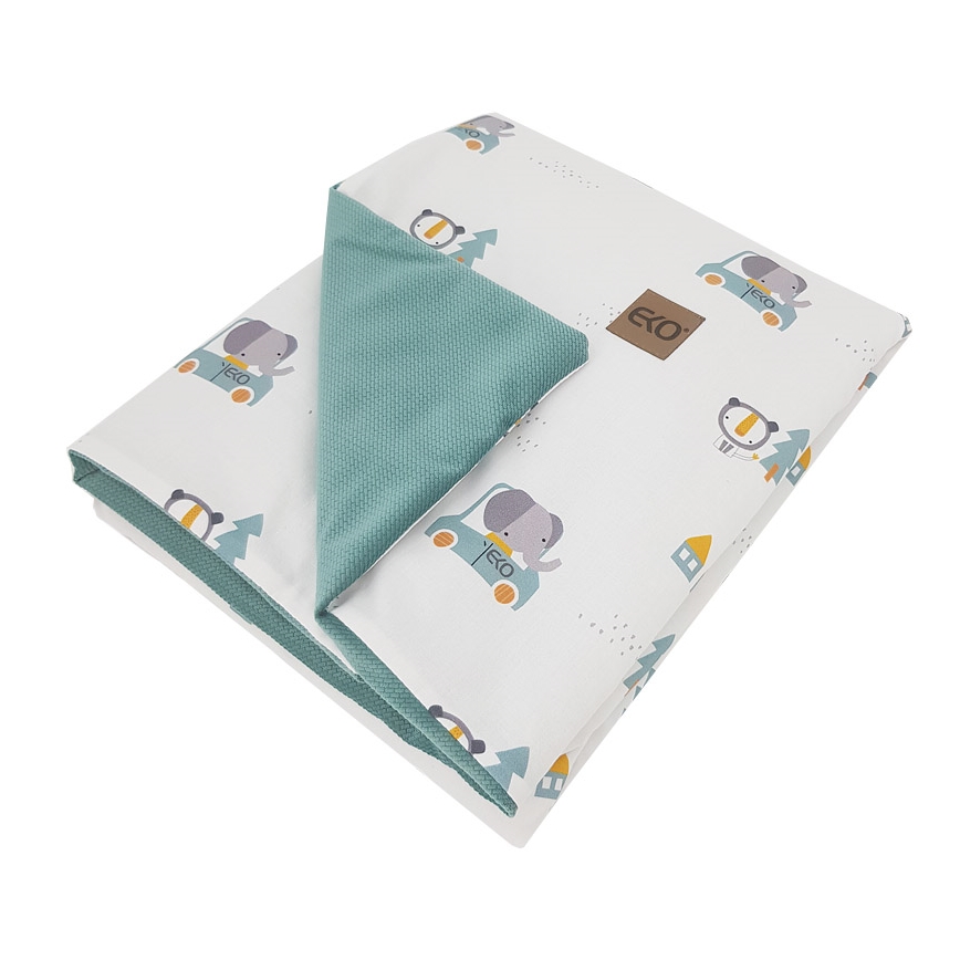 EKO - Cotton blanket CARS 100x80 cm